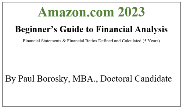 Amazon.com 2023 Beginner's Guide to Financial Analysis