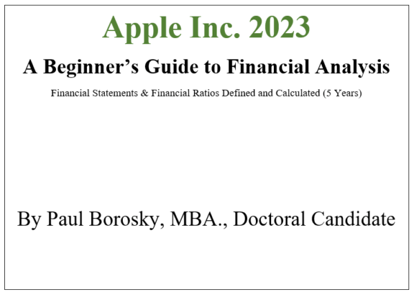 Apple Inc. 2023 Beginner's Guide to Financial Analysis