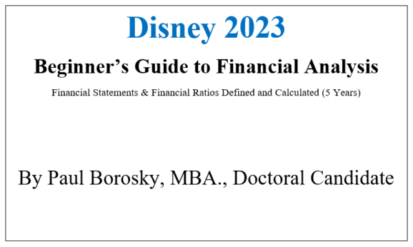 Disney 2023 Beginner's Guide to Financial Analysis