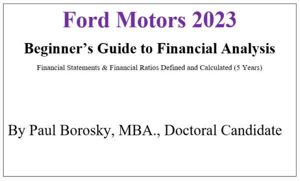 Ford 2023 Beginner's Guide to Financial Analysis