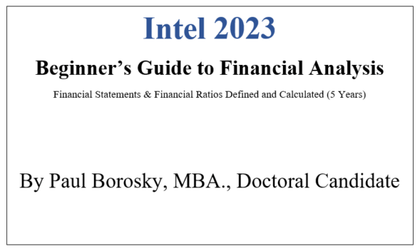 Intel 2023 Beginner's Guide to Financial Analysis