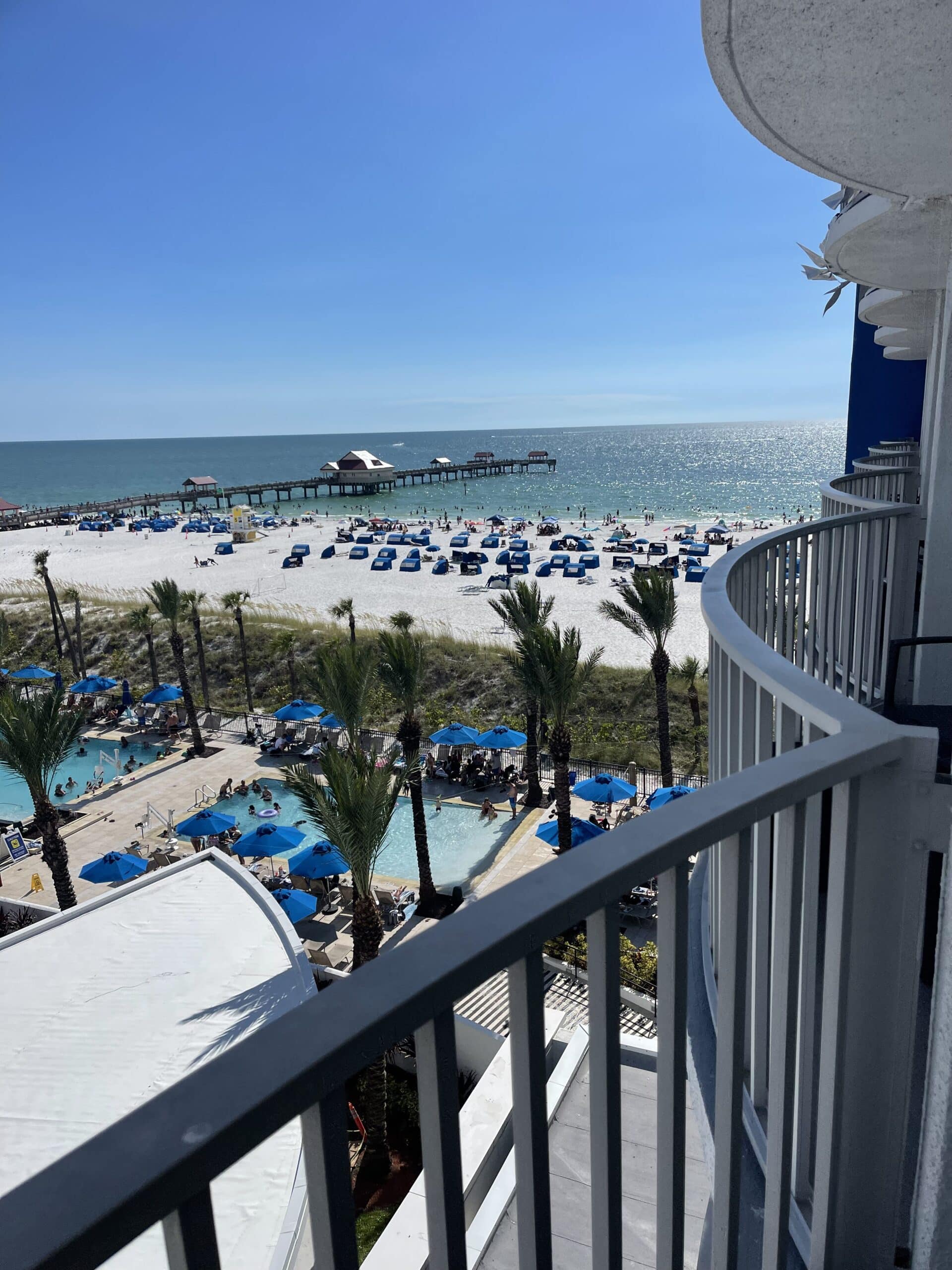 Balcony View at Hilton Clearwater Beach Resort