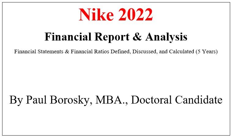 loseta perrito Relacionado Nike Financial Report | Paul Borosky, MBA.