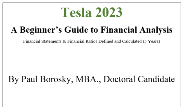 Tesla 2023 Beginner's Guide to Financial Analysis