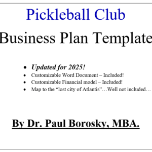 Pickleball Club by Dr. Paul, MBA.