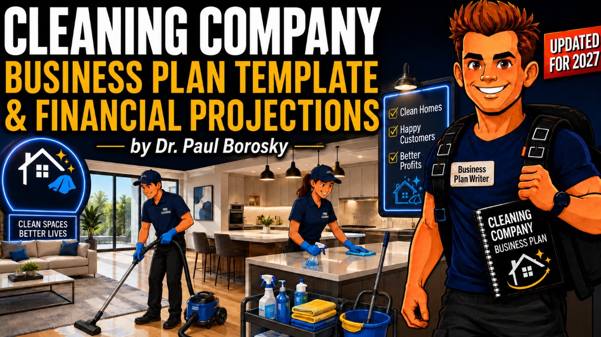 Cleaning company business plan template and financials