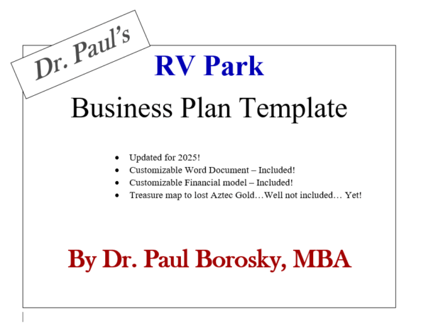 Dr. Paul's RV Park business plan template