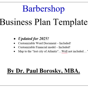Dr. Paul's Barbershop Business Plan Template