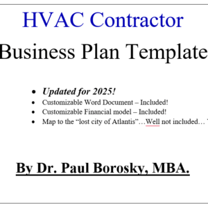 Dr. Paul's HVAC Contractor Business Plan Template