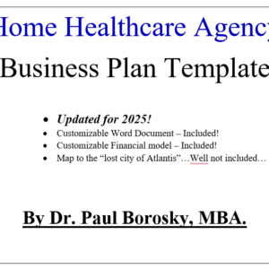 Dr. Paul's Home Healthcare Agency Business Plan Template