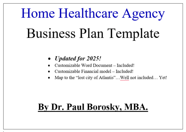 Dr. Paul's Home Healthcare Agency Business Plan Template